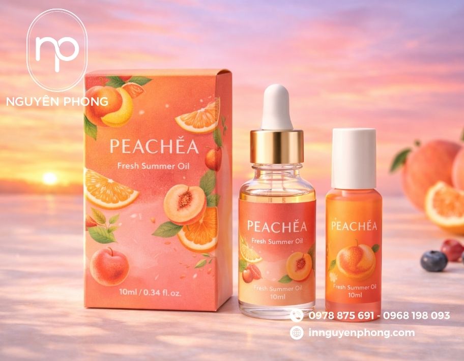 Mẫu in hộp đựng tinh dầu đẹp 